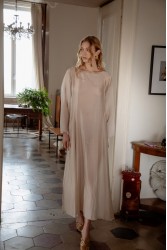 NIDODILEDA Cielo Dress Powder Μπεζ Της Πούδρας Φόρεμα