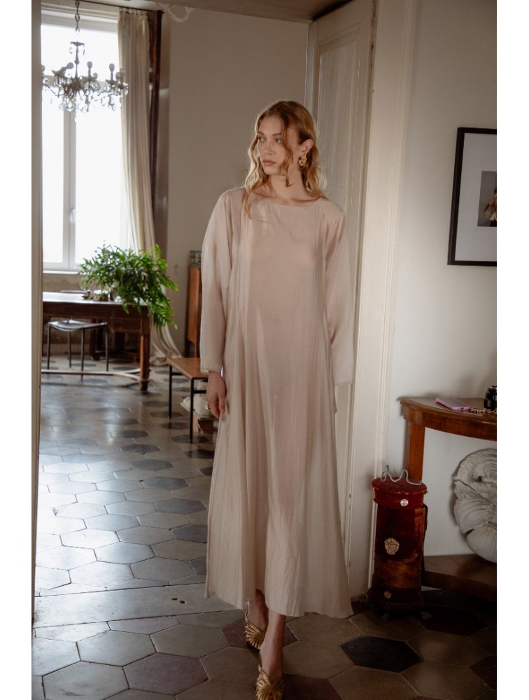 NIDODILEDA Cielo Dress Powder Μπεζ Της Πούδρας Φόρεμα