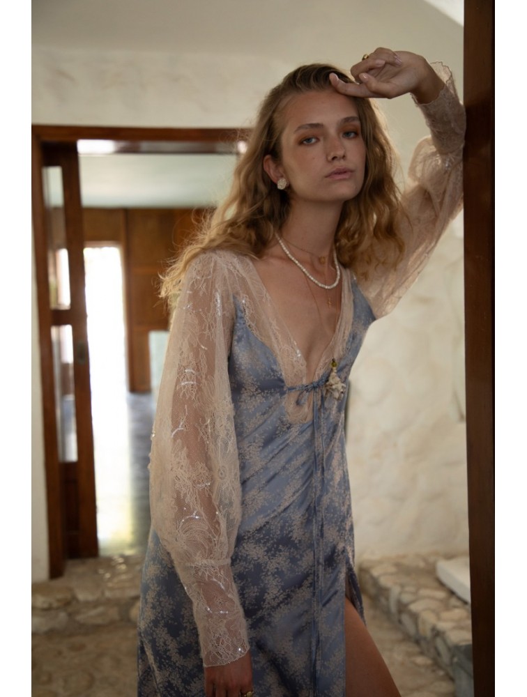 NIDODILEDA Miralu Dress Light Blue Γαλάζιο Φόρεμα
