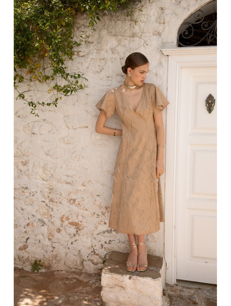 NIDODILEDA Promise Dress Sand