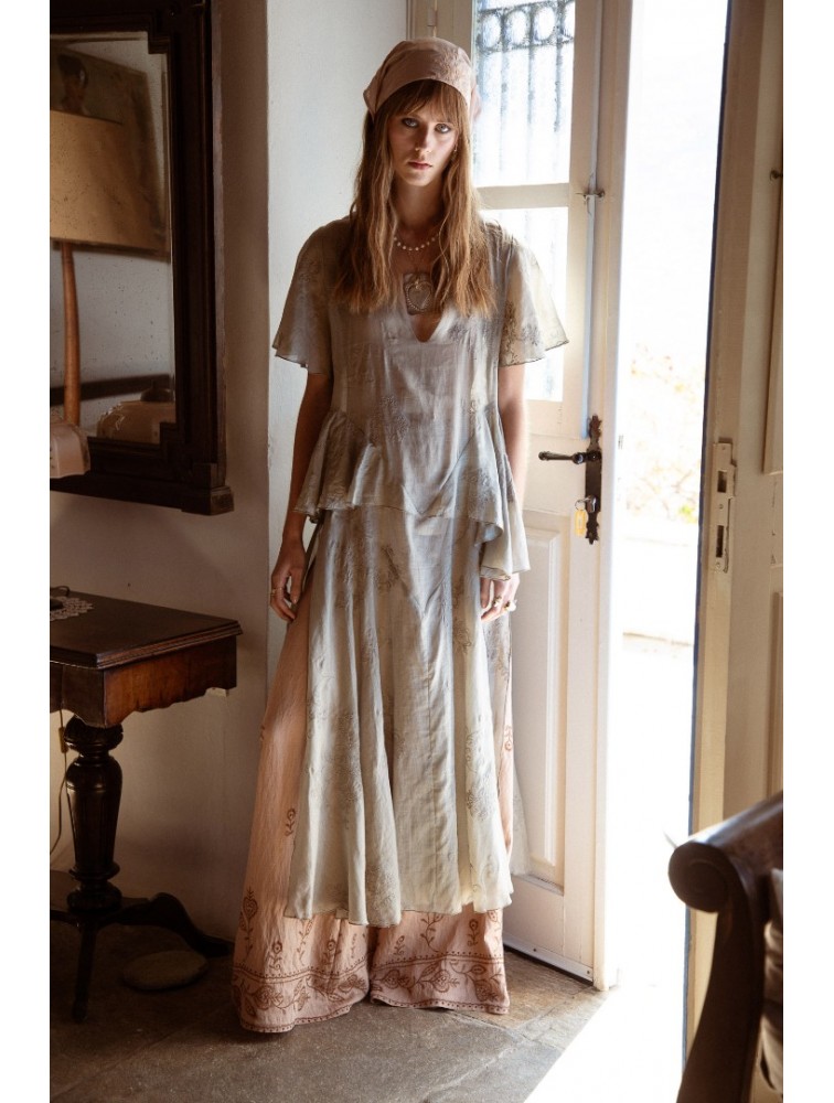 NIDODILEDA Smooth Topdress Light Grey Ανοιχτό Γκρι Τοπ Φόρεμα