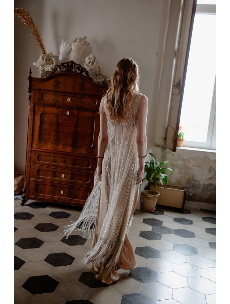 NIDODILEDA Whisper Dress Silvery Ασημί Φόρεμα