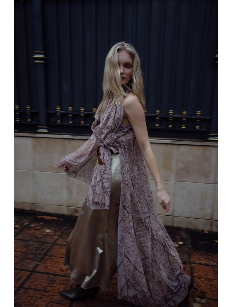NIDODILEDA Ayrish Top Semi-sheer Slitted