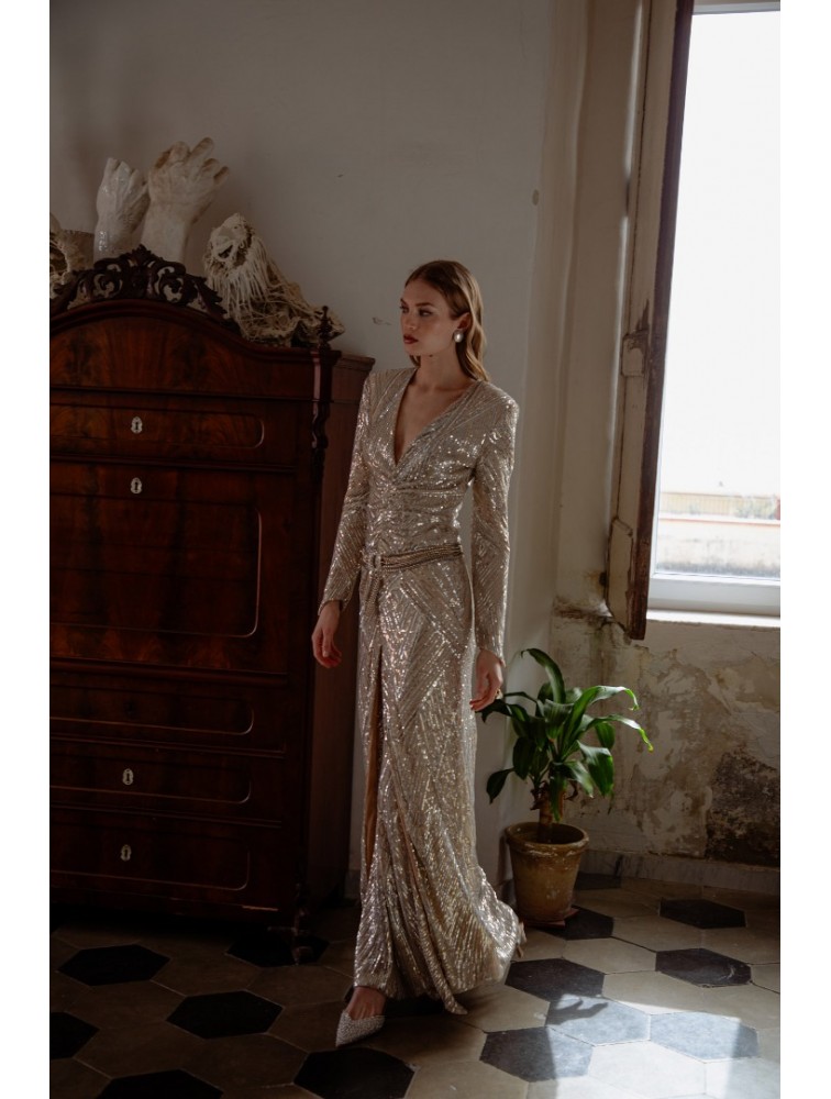 NIDODILEDA Bliss Dress Silvery Ασημί Φόρεμα