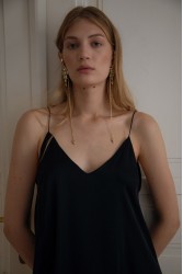 NIDODILEDA Autumn mini dress Μαύρο μίνι φόρεμα