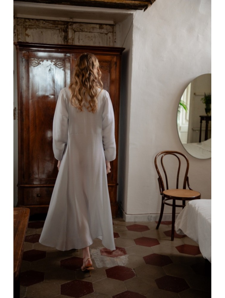 NIDODILEDA Cielo Dress Light Blue Grey Γαλάζιο Γκρι Φόρεμα