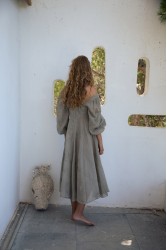 NIDODILEDA Liora Dress Light Grey Γκρι Φόρεμα