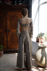 NIDODILEDA Madoc Bustier Silvery Olive Ασημί Λαδί Μπούστο