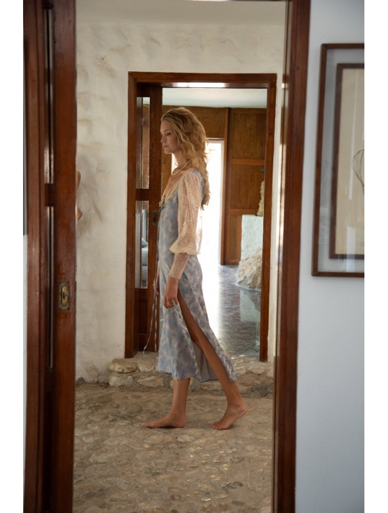 NIDODILEDA Miralu Dress Light Blue Γαλάζιο Φόρεμα