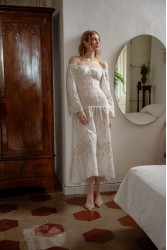 NIDODILEDA Muse Dress Off White Beige Εκρού Φόρεμα