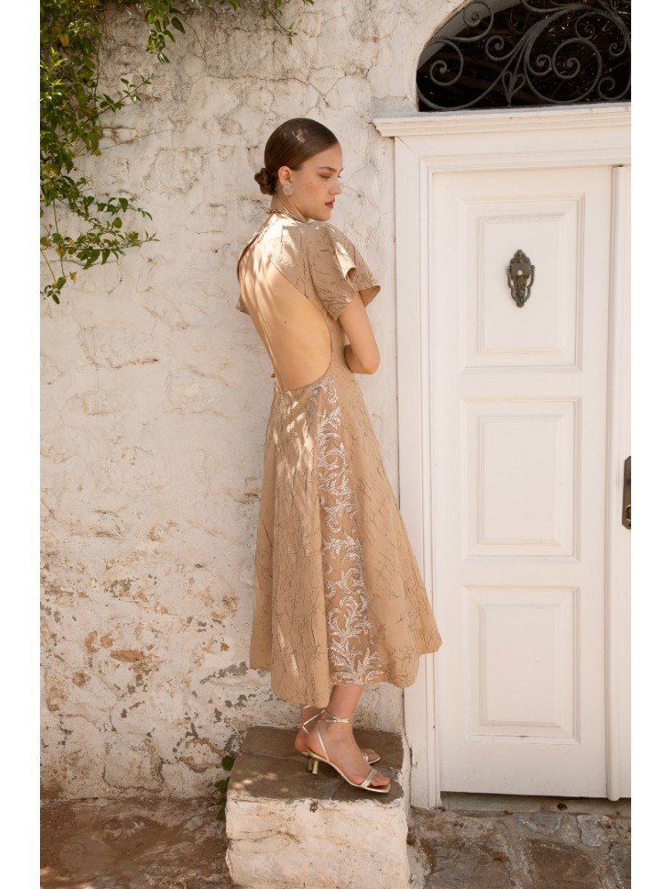 NIDODILEDA Promise Dress Sand