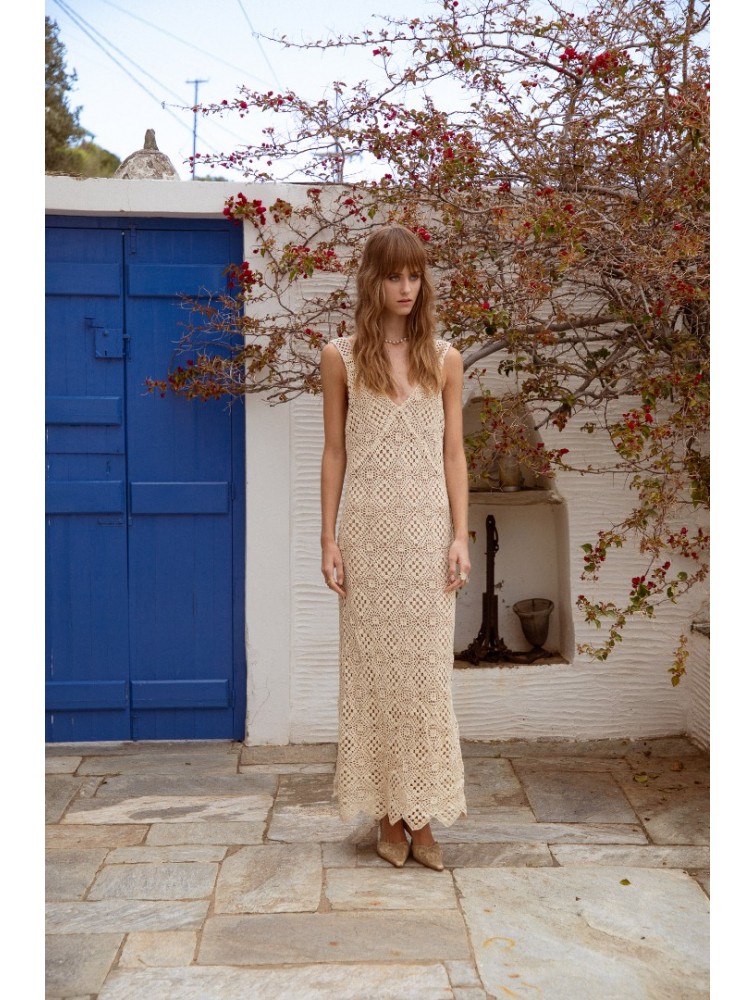 NIDODILEDA Revival Dress Sand