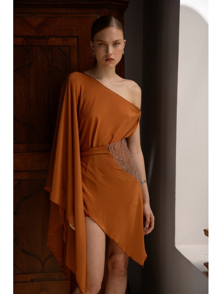 NIDODILEDA Serene Top Burnt Orange