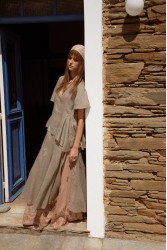 NIDODILEDA Smooth Topdress Light Grey Ανοιχτό Γκρι Τοπ Φόρεμα