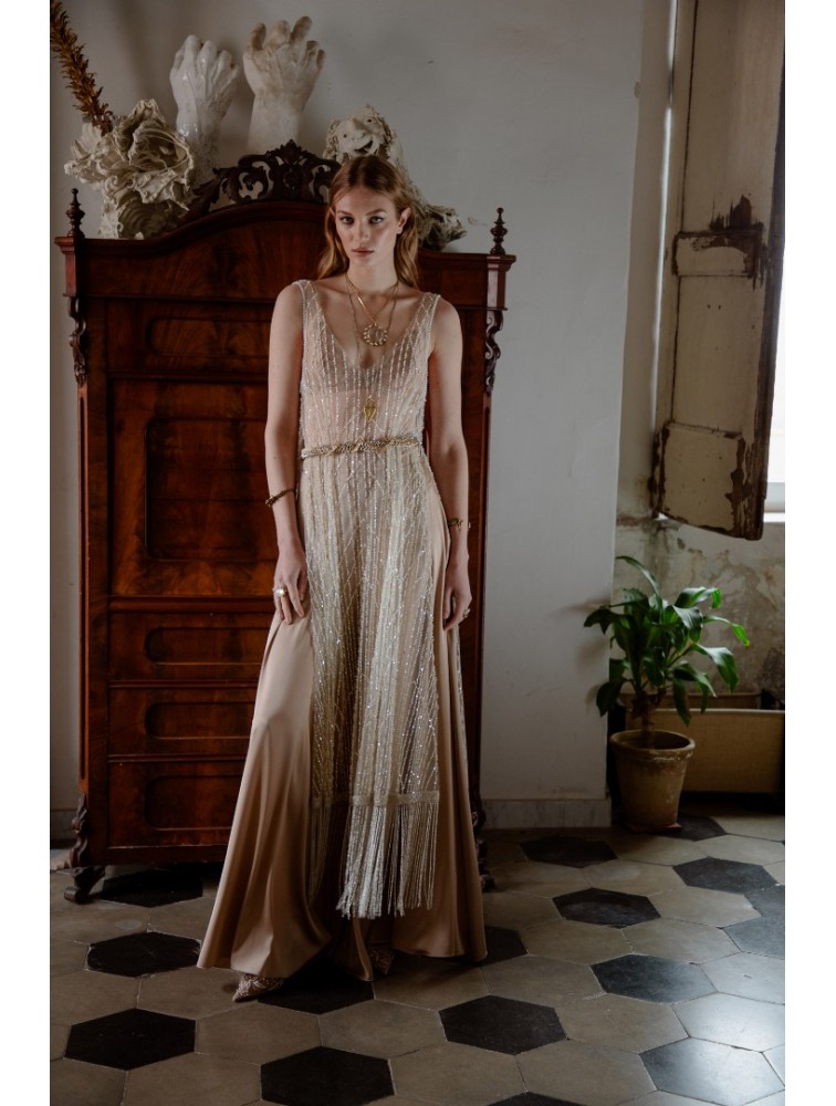 NIDODILEDA Whisper Dress Silvery Ασημί Φόρεμα