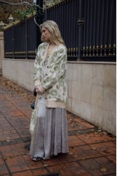 NIDODILEDA Fayora Cardigan Floral Beaded Φλοράλ Ζακέτα