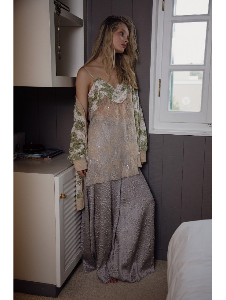 NIDODILEDA Opheliane Top Sequined Floral