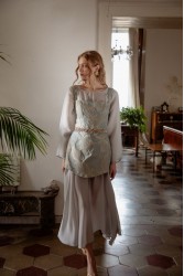 NIDODILEDA Cielo Dress Light Blue Grey Γαλάζιο Γκρι Φόρεμα