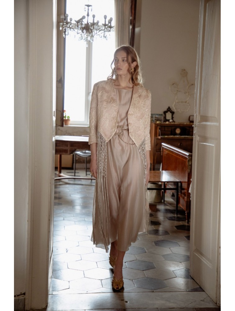 NIDODILEDA Cielo Dress Powder Μπεζ Της Πούδρας Φόρεμα