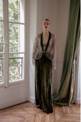 NIDODILEDA Generis Velvet Pants Olive Green Χακί Βελούδινη Παντελόνα