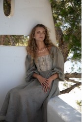 NIDODILEDA Liora Dress Light Grey Γκρι Φόρεμα