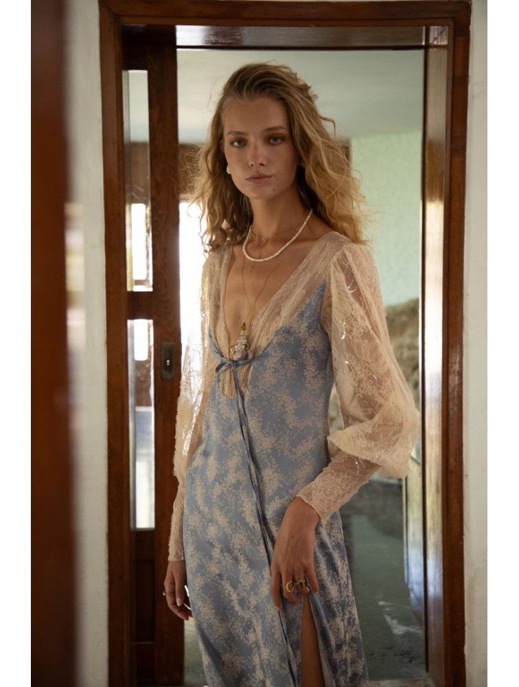 NIDODILEDA Miralu Dress Light Blue Γαλάζιο Φόρεμα
