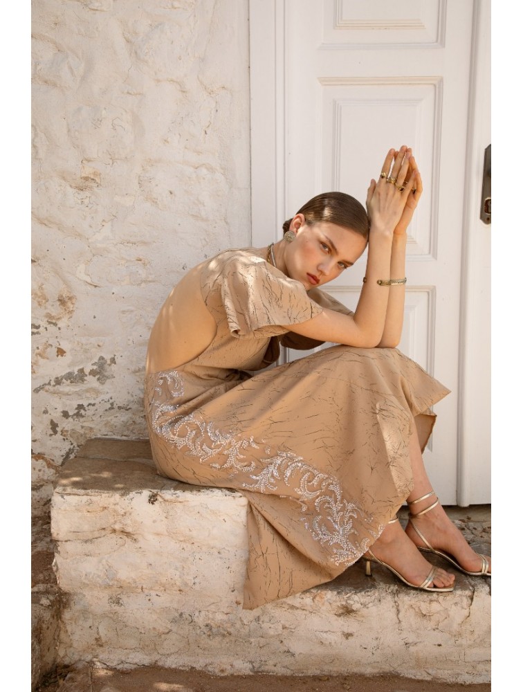 NIDODILEDA Promise Dress Sand