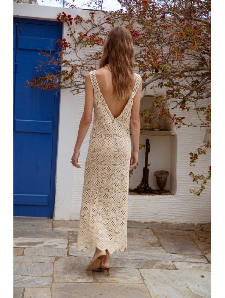 NIDODILEDA Revival Dress Sand
