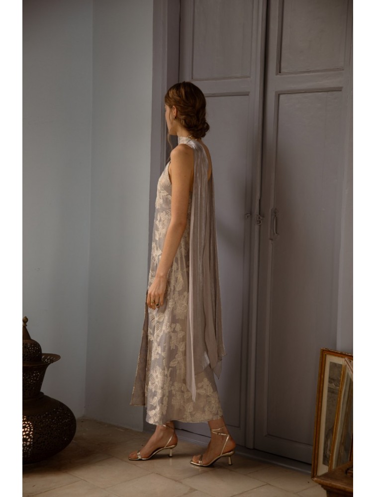 NIDODILEDA Vero Dress Grey Blue