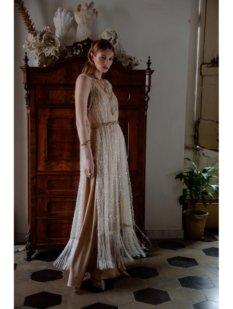 NIDODILEDA Whisper Dress Silvery Ασημί Φόρεμα