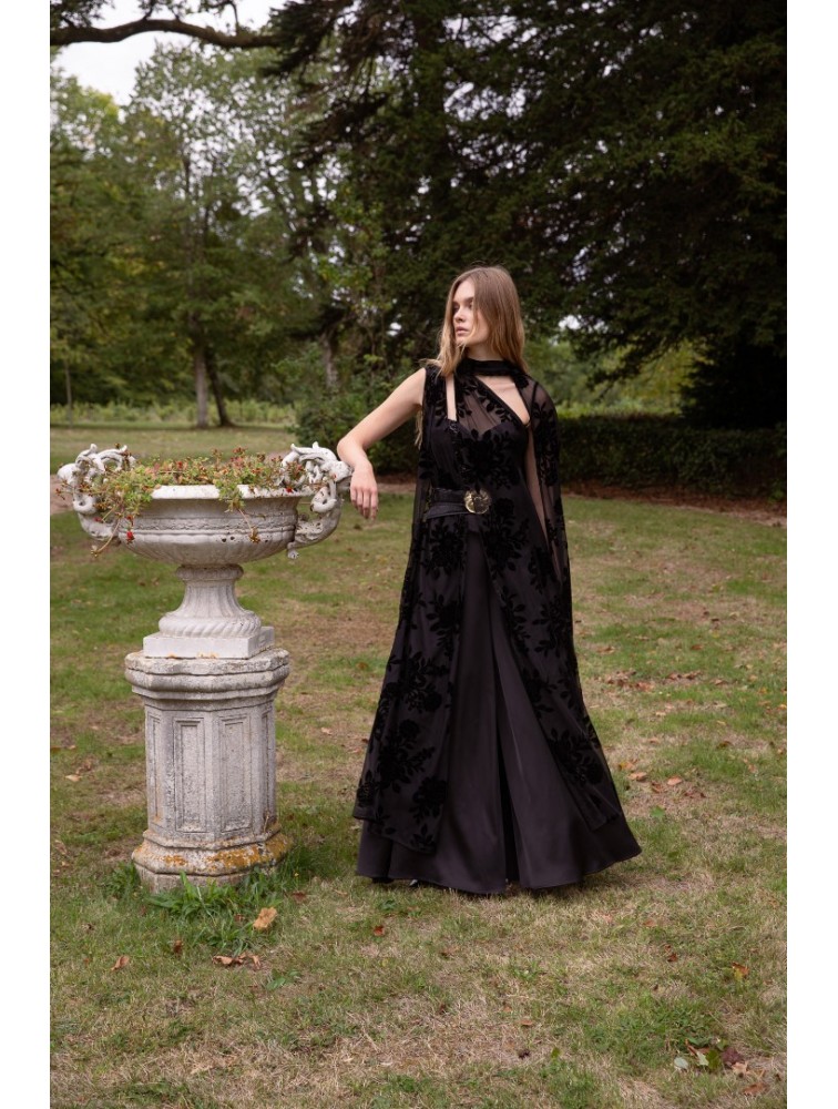 NIDODILEDA Adaline Pants Μαύρη Σατέν Παντελόνα