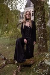 NIDODILEDA Adaline Pants Μαύρη Σατέν Παντελόνα