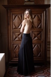 NIDODILEDA Adaline Pants Μαύρη Σατέν Παντελόνα