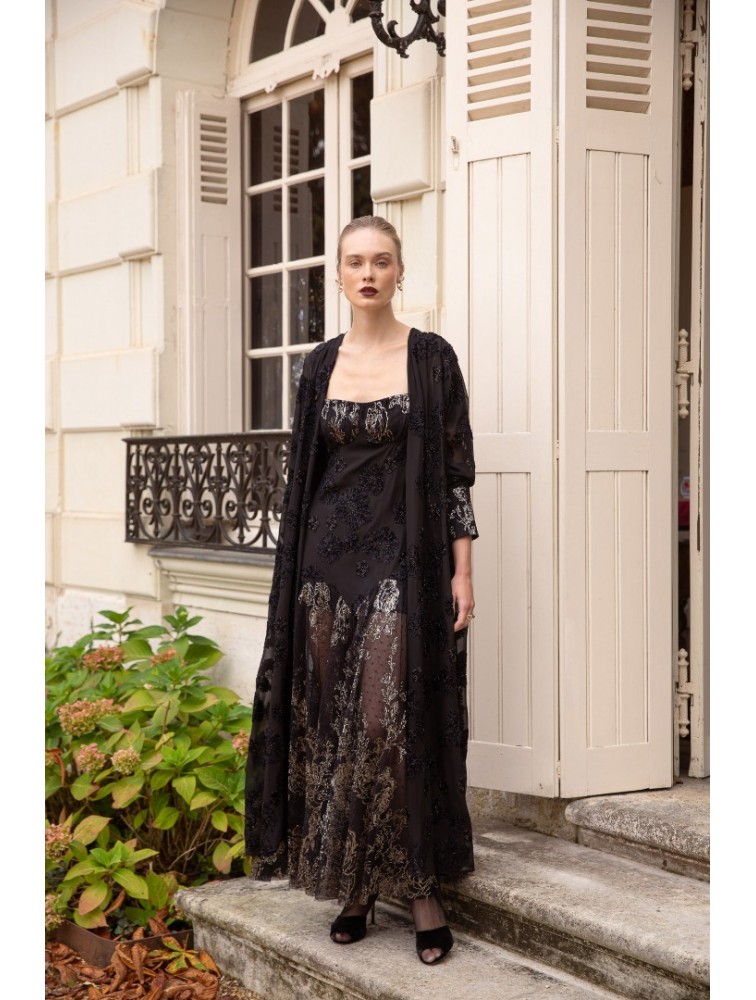 NIDODILEDA Alani Manteau Μαύρο Μαντό