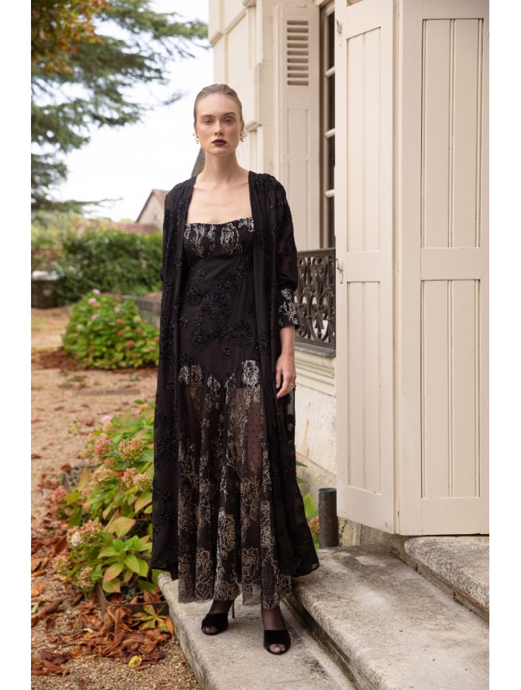 NIDODILEDA Alani Manteau Μαύρο Μαντό