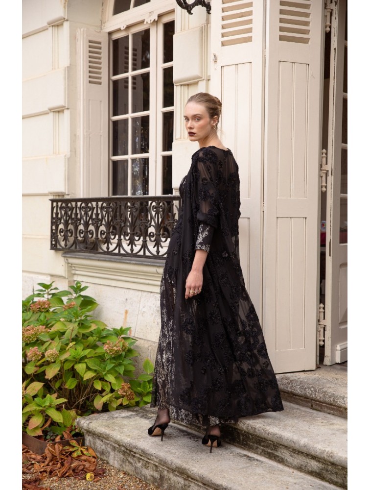 NIDODILEDA Alani Manteau Μαύρο Μαντό