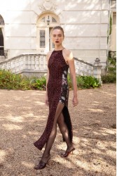 NIDODILEDA Allison Dress Μπορντώ Παγέτα Φόρεμα