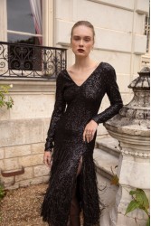 NIDODILEDA Amira Dress Μαύρο Φόρεμα με Παγέτα