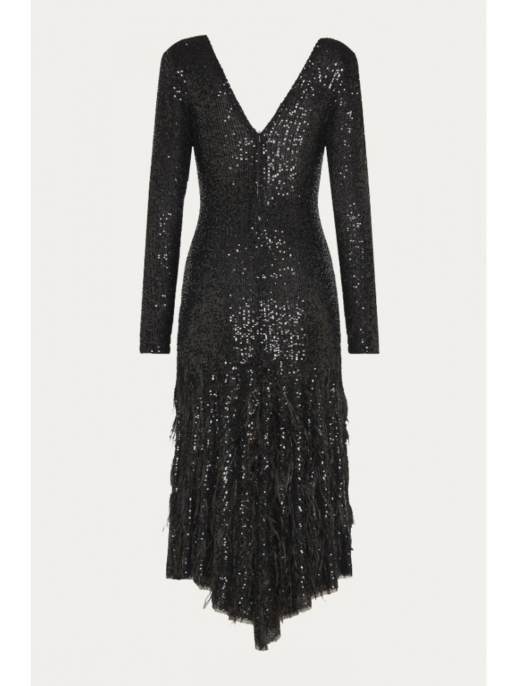 NIDODILEDA Amira Dress Μαύρο Φόρεμα με Παγέτα