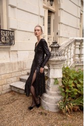 NIDODILEDA Amira Dress Μαύρο Φόρεμα με Παγέτα