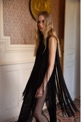 NIDODILEDA bonnet Multiwear Piece Μαύρο Τοπ με Κρόσια