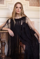 NIDODILEDA bonnet Multiwear Piece Μαύρο Τοπ με Κρόσια