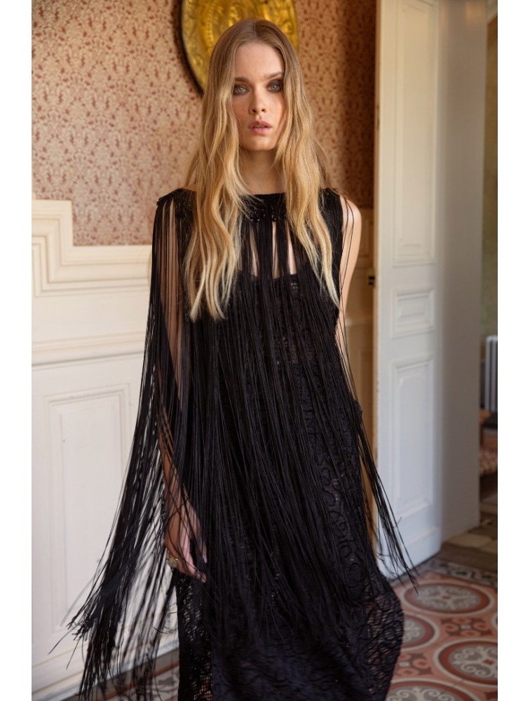 NIDODILEDA bonnet Multiwear Piece Μαύρο Τοπ με Κρόσια