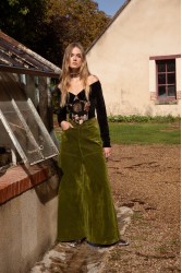 NIDODILEDA Brave Pants Βελουτέ Πράσινη Παντελόνα