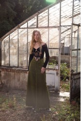 NIDODILEDA Brave Pants Βελουτέ Πράσινη Παντελόνα