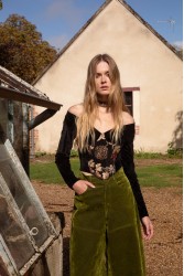 NIDODILEDA Brave Pants Βελουτέ Πράσινη Παντελόνα