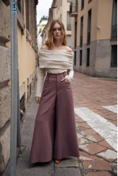 NIDODILEDA Brent Pants Μωβ Παντελόνα