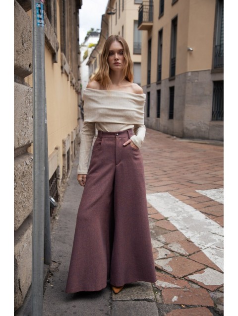 NIDODILEDA Brent Pants Μωβ Παντελόνα