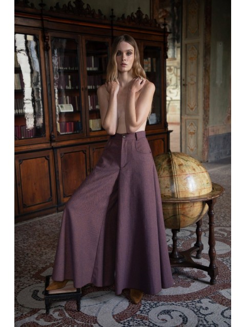 NIDODILEDA Brent Pants Μωβ Παντελόνα