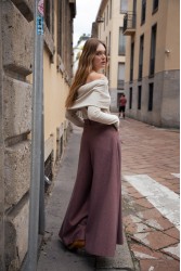 NIDODILEDA Brent Pants Μωβ Παντελόνα